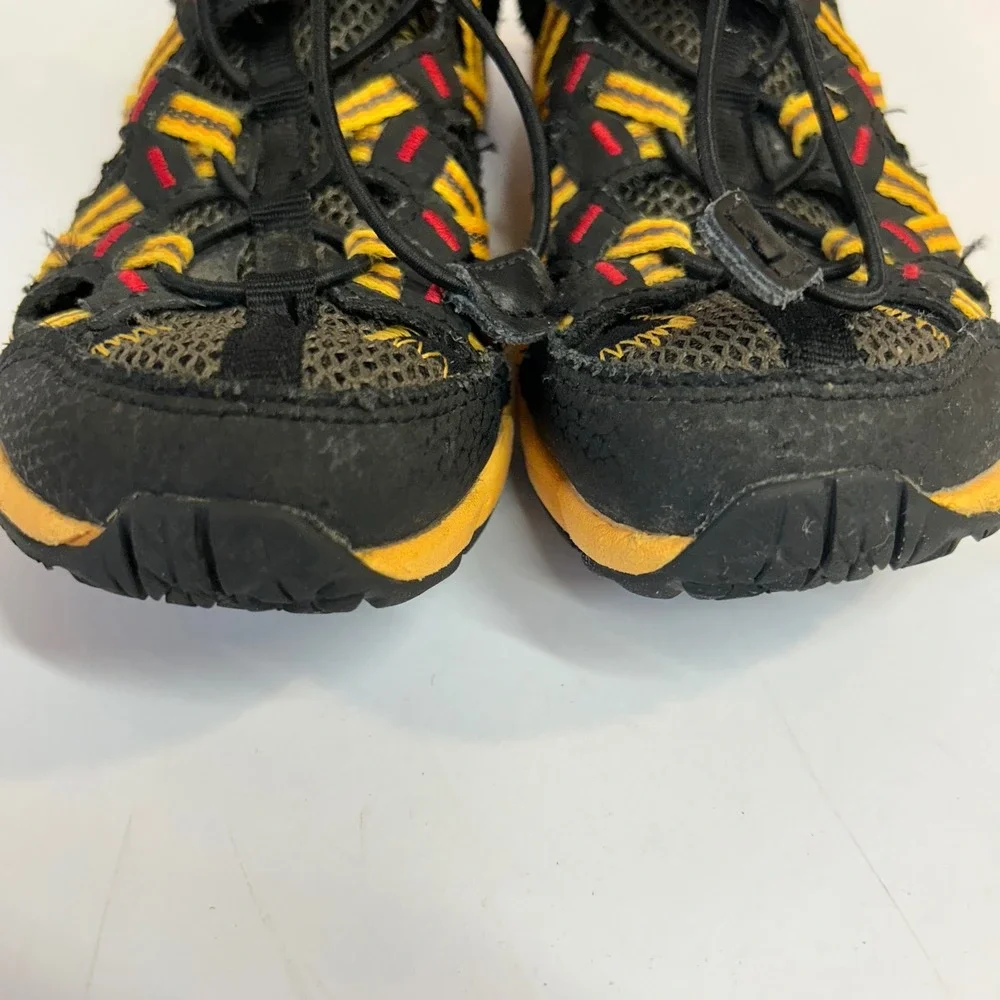Merrell Boys M-Hydro Chop Shan Water Sandals Black Yellow Red Big Boys Size 1W